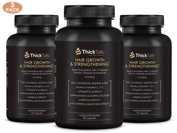 ThickTails Hair Growth & Strengthening Vitamins | 3 Months Supply | Buy 2, Get 1 Free