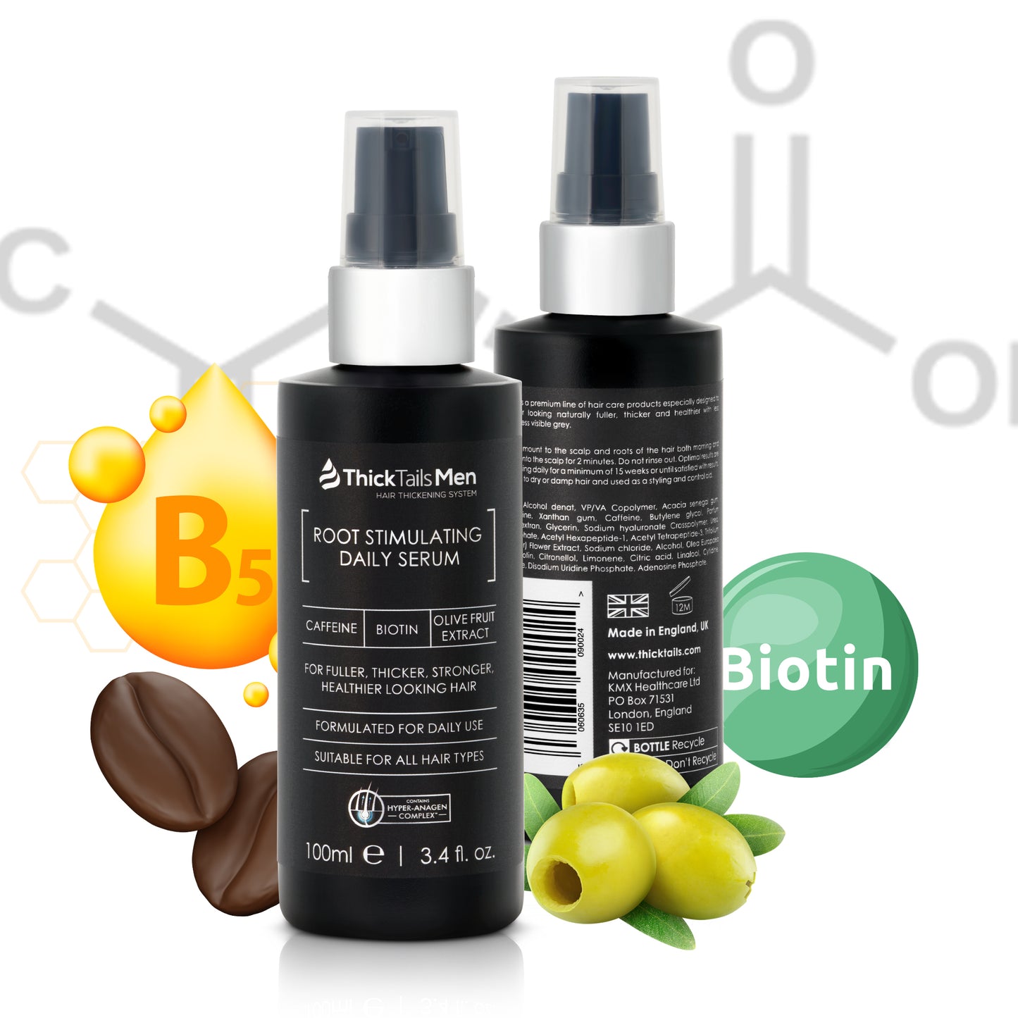 ThickTails Men's Root Stimulating Leave-In Serum, 100ml