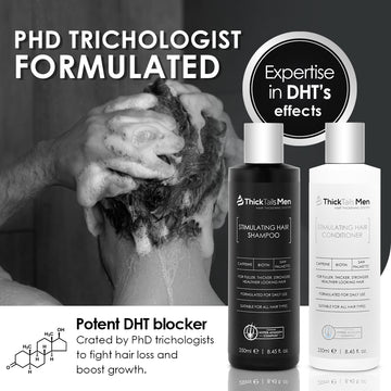 ThickTails Men's Stimulating Hair Growth Shampoo & Conditioner Dual Pack